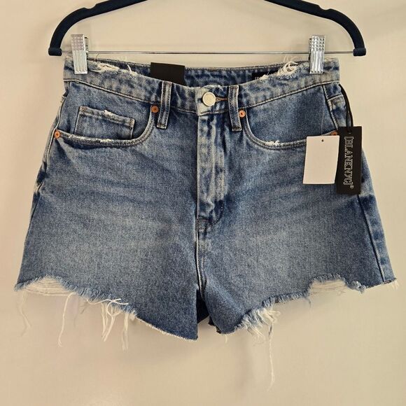 BlankNYC Cruise Control High-Rise Jean Shorts w Distressing Sz 27 or 4 NEW - Picture 2 of 13